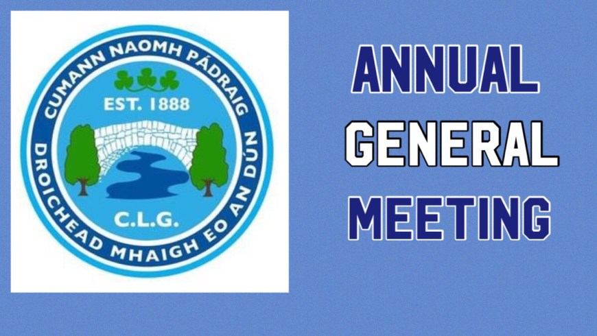 ANNUAL GENERAL MEETING – NOMINATION FORMS AND CLUB AGM MANUAL