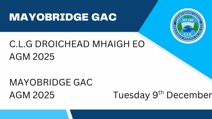 Download your nomination form for Mayobridge GAC AGM 2025